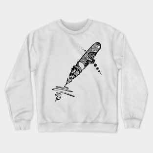 Pen abstract style Crewneck Sweatshirt